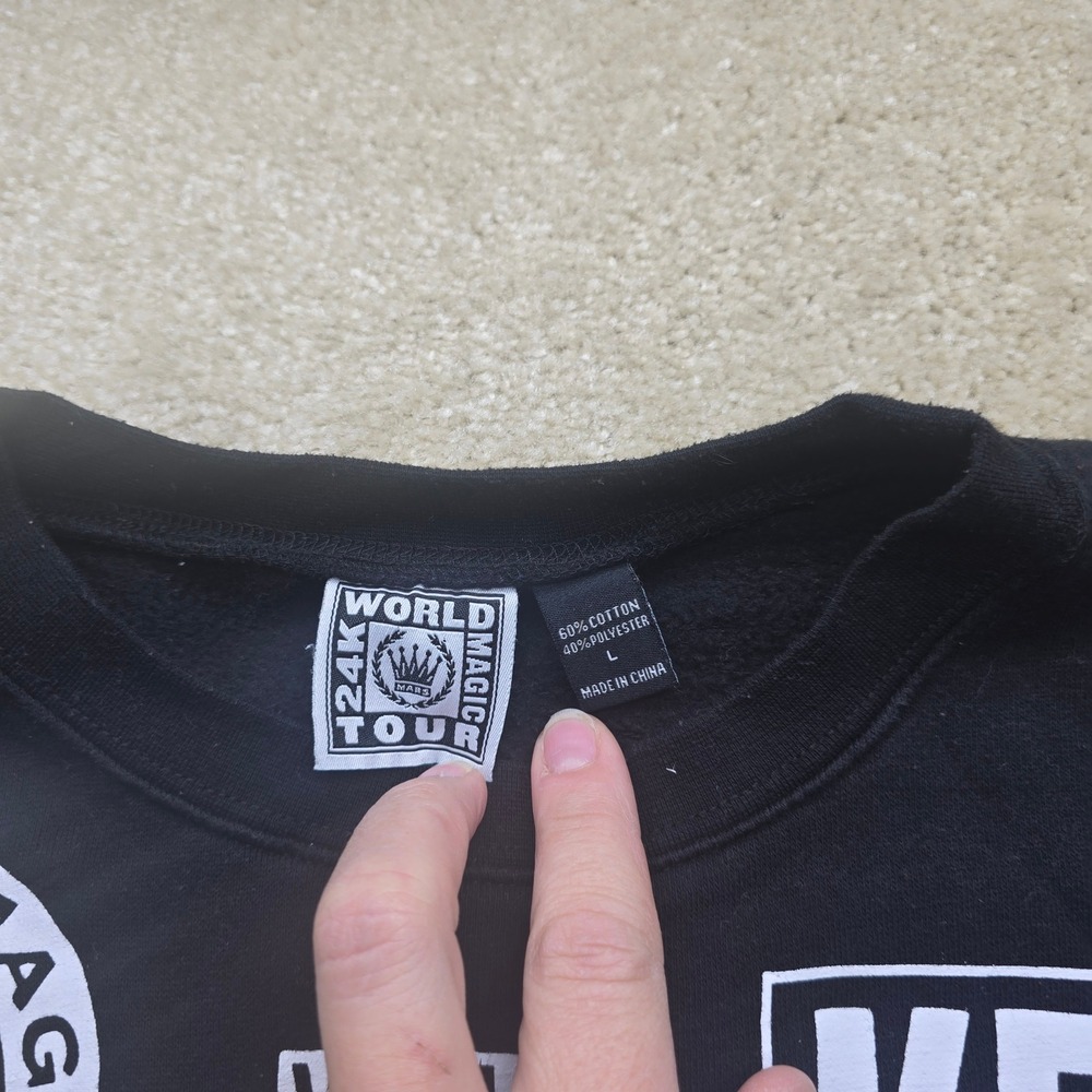 XXIVK‎ Magic World Tour Graphic Sweatshirt Black Men's Size L - Picture 2 of 11